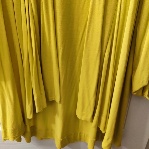 𝅺I.N.C International Concepts Yellow Open Cardigan XL Pre Owned - Picture 3 of 6